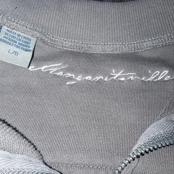 Margarittaville Jimmy Buffet Long Sleeve 1/2 Zip - Picture 2 of 3